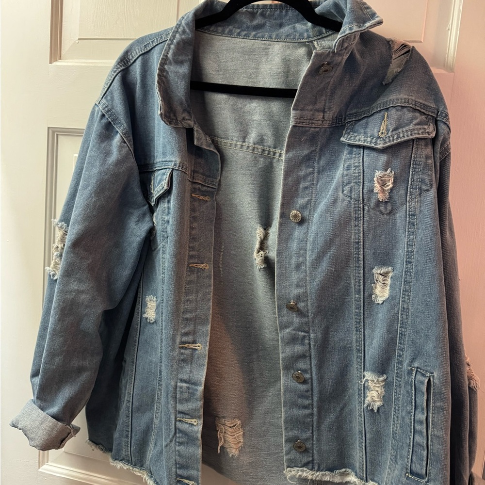 Distressed Denim Jacket